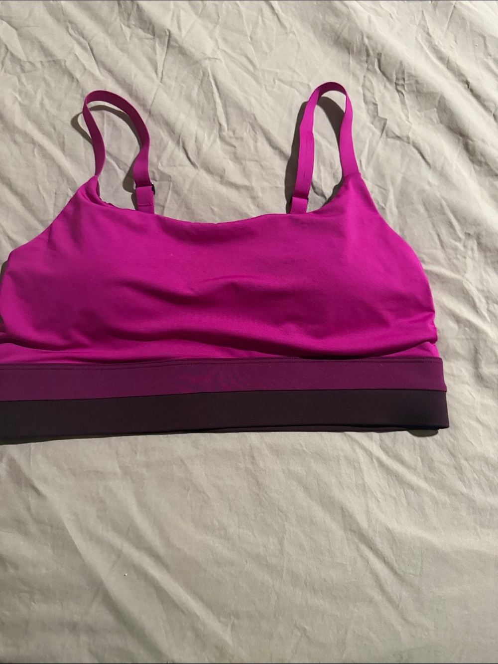Athleta Fuchsia Pink Wireless Sports Bralette